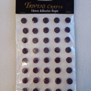 Trivent Crafts 10 mm Adhesive Sugar New